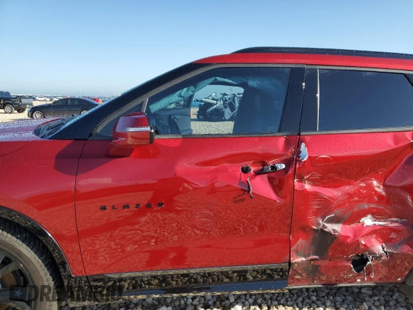 2021 Chevrolet Blazer RS with VIN 3GNKBERSXMS521902, listed as a Copart auction lot 54142845 with 51,135 mi miles and Salvage title. Bid and sale history available at DreamBid. Image 7.