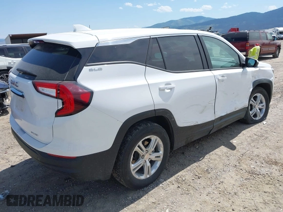 2024 GMC Terrain SLE z VIN 3GKALTEG8RL371883, wystawiony jako IAAI lot #42527163 z przebiegiem 31 053 mil mil oraz . Historia ofert i sprzedaży dostępna na DreamBid. Obrazek 4.