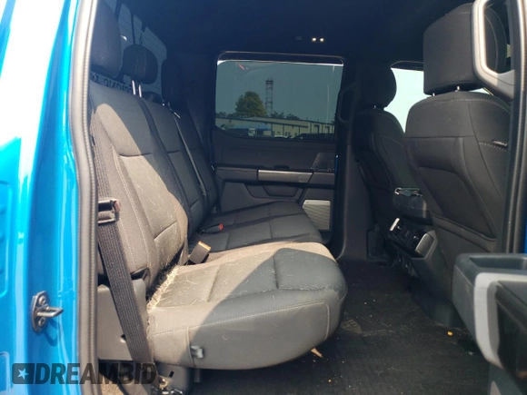 2021 Ford F-150 XL with VIN 1FTEW1EP7MFC02143, listed as a Copart auction lot 59140805 with 27,789 mi miles and Salvage title. Bid and sale history available at DreamBid. Image 10.