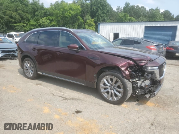 2024 Mazda CX-90 Premium Plus with VIN JM3KKEHD6R1100528, listed as a Copart auction lot 59293835 with 29,241 mi miles and Salvage title. Bid and sale history available at DreamBid. Image 4.