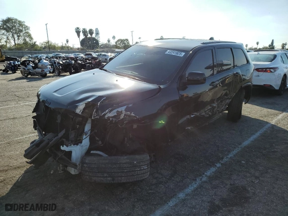 2021 Jeep Grand Cherokee Laredo X with VIN 1C4RJEAG1MC596673, listed as a Copart auction lot 43241925 with 52,993 mi miles and Salvage Title. Bid and sale history available at carsss.com. Image 1.
