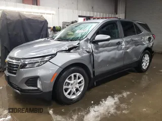 2024 Chevrolet Equinox LT with VIN 3GNAXKEG9RS132317, listed as a Copart auction lot 45737955 with 14,564 mi miles and Salvage title. Bid and sale history available at DreamBid. Image 1.
