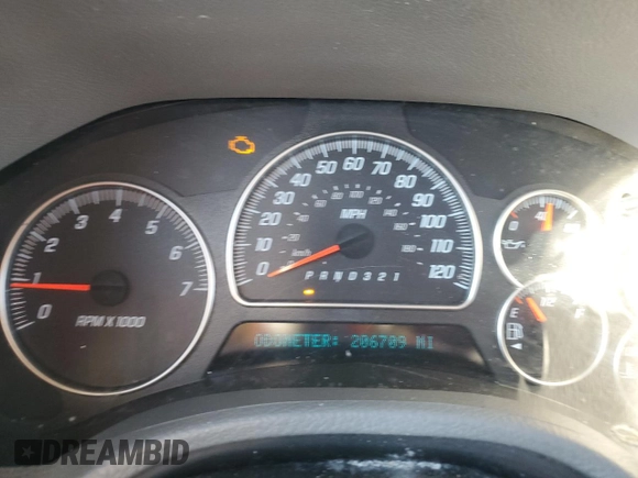 2008 GMC Envoy SLE2 with VIN 1GKDT13S882100069, listed as a Copart auction lot 77164634 with 206,709 mi miles and Salvage Title. Bid and sale history available at DreamBid. Image 9.
