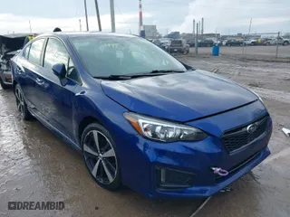 2018 Subaru Impreza Sport with VIN 4S3GKAM64J3604695, listed as a IAAI auction lot 41169750 with 111,419 mi miles. Bid and sale history available at carsss.com. Image 1.