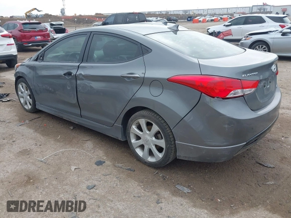 2013 Hyundai Elantra Limited with VIN 5NPDH4AEXDH451649, listed as a IAAI auction lot 41691494 with 124,827 mi miles and . Bid and sale history available at DreamBid. Image 3.