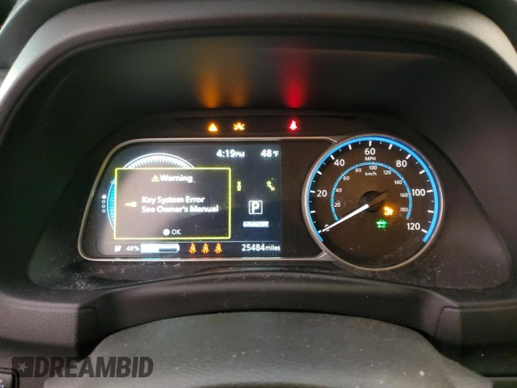 2022 Nissan LEAF S z VIN 1N4AZ1BV1NC560291, wystawiony jako Copart lot #84892854 z przebiegiem 25 484 mil mil oraz Szkoda całkowita • Salvage title. Historia ofert i sprzedaży dostępna na DreamBid. Obrazek 9.