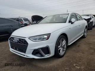 2020 Audi A4 Premium z VIN WAUDNAF42LA069335, wystawiony jako Copart lot #85081074 z przebiegiem 43 936 mil mil oraz Szkoda całkowita • Salvage title. Historia ofert i sprzedaży dostępna na DreamBid. Obrazek 1.
