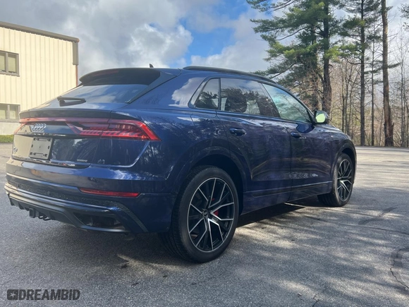 2021 Audi Q8 Prestige with VIN WA1FVAF12MD006912, listed as a Copart auction lot 50179263 with 30,100 mi miles. Bid and sale history available at carsss.com. Image 4.
