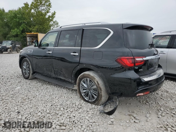 2022 Infiniti QX80 PREMIUM SELECT with VIN JN8AZ2AE1N9292782, listed as a Copart auction lot 66077354 with 55,075 mi miles and Salvage Title. Bid and sale history available at carsss.com. Image 2.