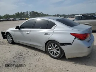 2015 Infiniti Q50 with VIN JN1BV7AP4FM356843, listed as a Copart auction lot 53702855 with 110,914 mi miles and Salvage title. Bid and sale history available at DreamBid. Image 2.