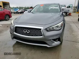 2018 Infiniti Q50 Luxe with VIN JN1EV7AP7JM366935, listed as a Copart auction lot 59781175 with 35,905 mi miles and Salvage title. Bid and sale history available at DreamBid. Image 14.