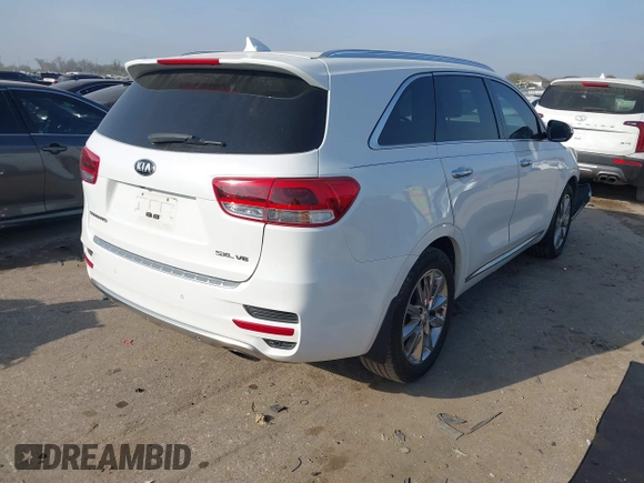 2017 Kia Sorento SX with VIN 5XYPK4A54HG237722, listed as a IAAI auction lot 41773186 with 109,839 mi miles and . Bid and sale history available at DreamBid. Image 4.