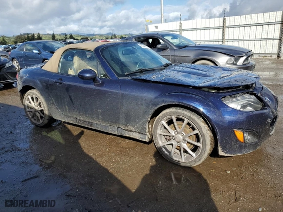 2009 Mazda MX-5 Miata Touring with VIN JM1NC25F090203358, listed as a Copart auction lot 49343475 with 205,477 mi miles and Salvage Title. Bid and sale history available at carsss.com. Image 4.