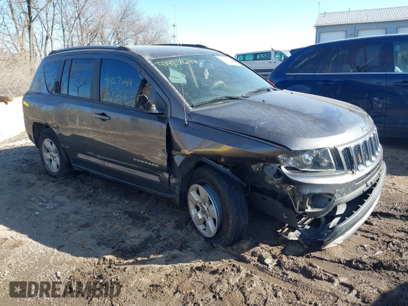 2017 Jeep Compass Sport with VIN 1C4NJCBB6HD132168, listed as a IAAI auction lot 41427644 with 97,000 mi miles and . Bid and sale history available at carsss.com. Image 1.