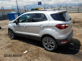 2020 Ford EcoSport SES z VIN MAJ6S3JL6LC354015, wystawiony jako Copart lot #56508225 z przebiegiem 13 429 mil mil oraz Szkody całkowita. Historia ofert i sprzedaży dostępna na DreamBid. Obrazek 2.