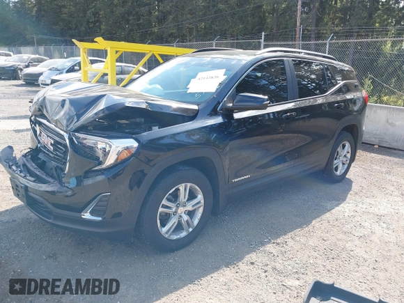2021 GMC Terrain SLE with VIN 3GKALTEV5ML385795, listed as a IAAI auction lot 42142828 with 40,752 mi miles and . Bid and sale history available at carsss.com. Image 17.