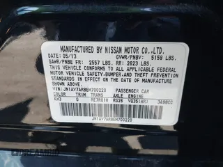 2014 Infiniti Q50 Hybrid Sport with VIN JN1AV7AR8EM700220, listed as a IAAI auction lot 41755814 with 133,154 mi miles. Bid and sale history available at carsss.com. Image 9.