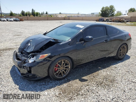 2012 Honda Civic Si with VIN 2HGFG4A58CH702723, listed as a Copart auction lot 57642215 with 99,385 mi miles and Salvage title. Bid and sale history available at DreamBid. Image 1.