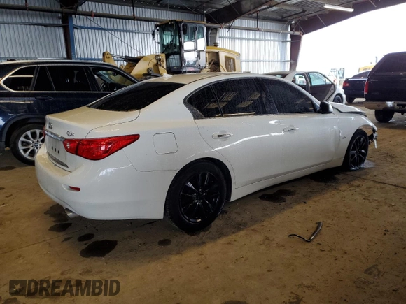 2017 Infiniti Q50 Signature Edition with VIN JN1EV7AP5HM739948, listed as a Copart auction lot 44012225 with 93,697 mi miles and Salvage Title. Bid and sale history available at DreamBid. Image 3.