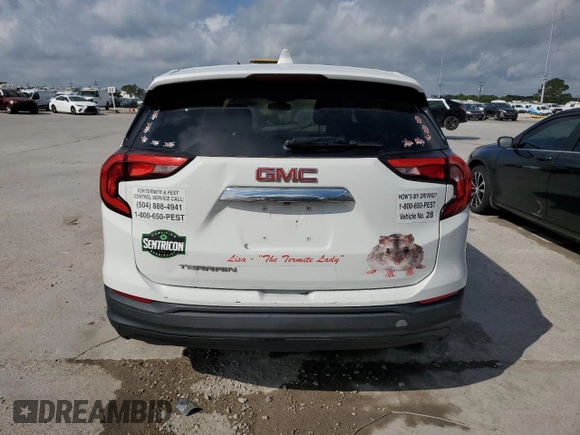 2019 GMC Terrain SLE with VIN 3GKALMEV6KL211365, listed as a Copart auction lot 55072615 with Not Provided miles and Non Repairable. Bid and sale history available at DreamBid. Image 6.