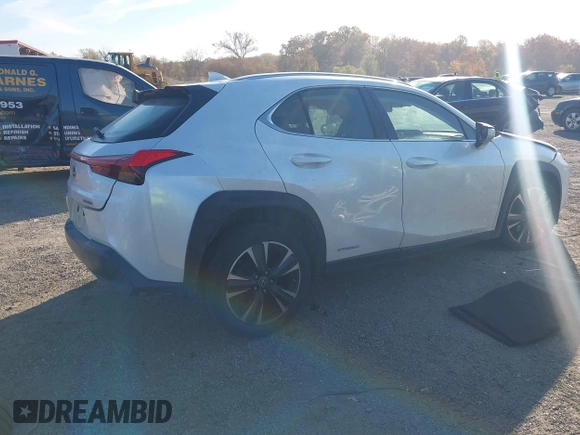 2019 Lexus UX 250h with VIN JTHU9JBH8K2004190, listed as a IAAI auction lot 40701904 with 76,805 mi miles and . Bid and sale history available at DreamBid. Image 4.
