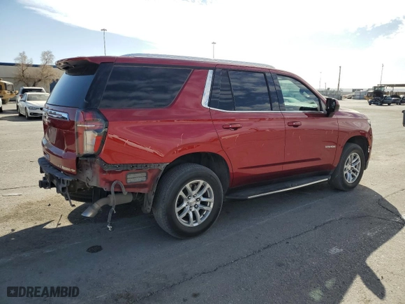 2021 Chevrolet Tahoe LT with VIN 1GNSCNKD6MR424580, listed as a Copart auction lot 46361905 with 62,488 mi miles and Salvage Title. Bid and sale history available at carsss.com. Image 3.