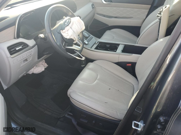 2022 Hyundai Palisade Calligraphy with VIN KM8R74HE9NU392255, listed as a Copart auction lot 79751784 with 48,512 mi miles and Salvage Title. Bid and sale history available at carsss.com. Image 7.