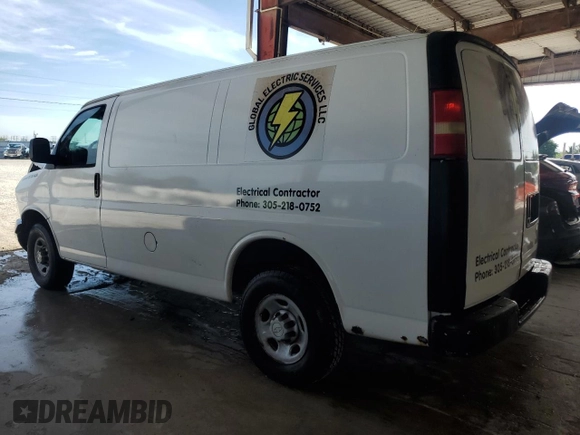 2006 Chevrolet Express Cargo with VIN 1GCGG25V961171309, listed as a Copart auction lot 64814815 with 199,033 mi miles and Salvage title. Bid and sale history available at DreamBid. Image 2.