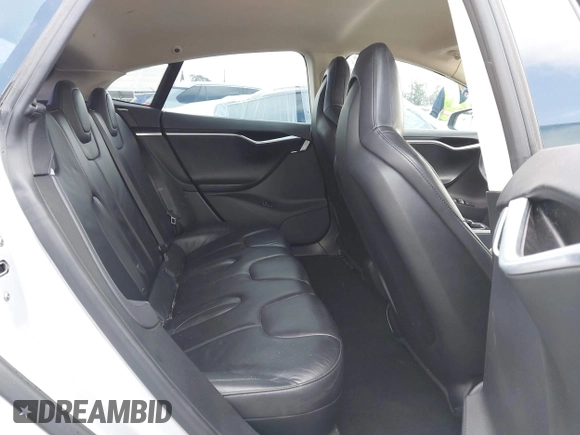 2013 Tesla Model S with VIN 5YJSA1DG7DFP11382, listed as a IAAI auction lot 42056169 with 126,975 mi miles. Bid and sale history available at carsss.com. Image 8.