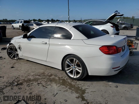 2016 BMW 4 Series 428i with VIN WBA3V7C57G5A27594, listed as a Copart auction lot 87968815 with 55,058 mi miles and Salvage title. Bid and sale history available at DreamBid. Image 2.