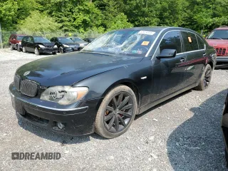2008 BMW 7 Series 750Li z VIN WBAHN83558DT77600, wystawiony jako Copart lot #58924835 z przebiegiem Nie podano mil oraz Szkoda całkowita • Salvage title. Historia ofert i sprzedaży dostępna na DreamBid. Obrazek 1.