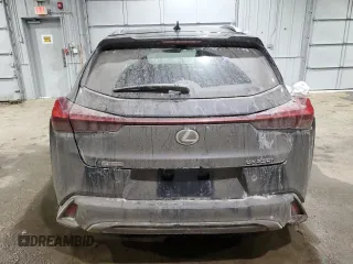 2021 Lexus UX with VIN JTHR9JBH8M2040485, listed as a Copart auction lot 86691384 with 46,907 mi miles and Salvage Title. Bid and sale history available at carsss.com. Image 6.