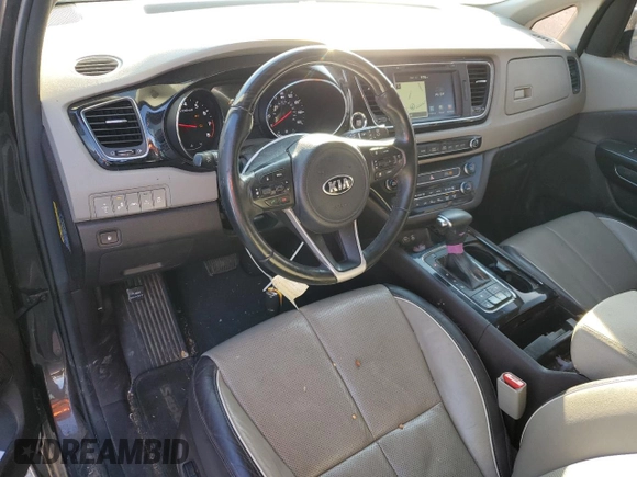 2018 Kia Sedona SX-L with VIN KNDME5C16J6394039, listed as a Copart auction lot 84510944 with 127,694 mi miles and Salvage Title. Bid and sale history available at carsss.com. Image 8.