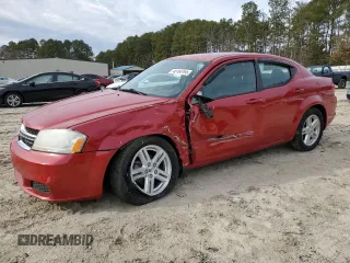 2012 Dodge Avenger SXT z VIN 1C3CDZCB2CN165482, wystawiony jako Copart lot #45160195 z przebiegiem 56 082 mil mil oraz Nie do naprawy • Non repairable. Historia ofert i sprzedaży dostępna na DreamBid. Obrazek 1.