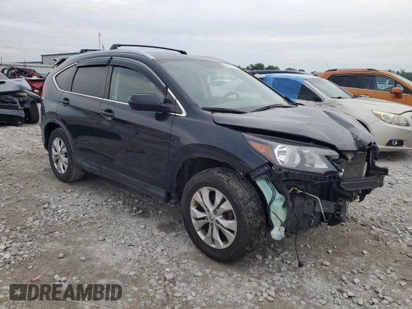 2012 Honda CR-V EX-L with VIN JHLRM4H73CC004506, listed as a Copart auction lot 58262325 with 182,451 mi miles and Salvage title. Bid and sale history available at DreamBid. Image 4.