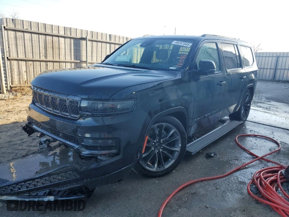2024 Jeep Grand Wagoneer Series II Obsidian z VIN 1C4SJVFP6RS111595, wystawiony jako Copart lot #48257345 z przebiegiem 16 038 mil mil oraz Czysty tytuł • Clean title. Historia ofert i sprzedaży dostępna na DreamBid. Obrazek 1.