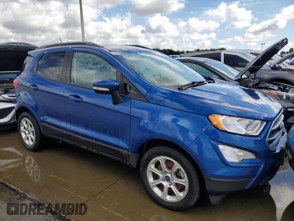 2021 Ford EcoSport SE with VIN MAJ3S2GE3MC456492, listed as a Copart auction lot 73793424 with Not provided miles and Non repairable. Bid and sale history available at DreamBid. Image 4.