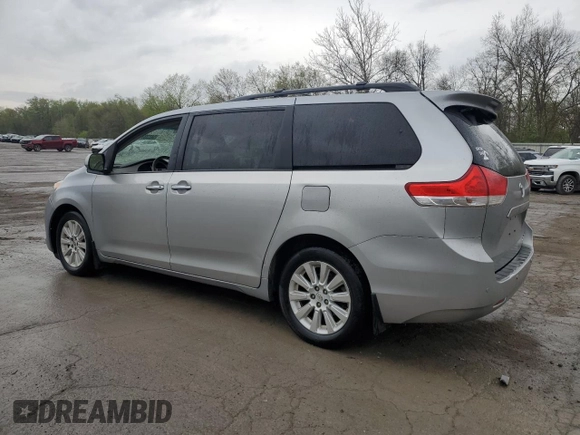 2013 Toyota Sienna XLE with VIN 5TDDK3DC6DS059378, listed as a Copart auction lot 54233765 with 225,129 mi miles and Salvage Title. Bid and sale history available at DreamBid. Image 2.