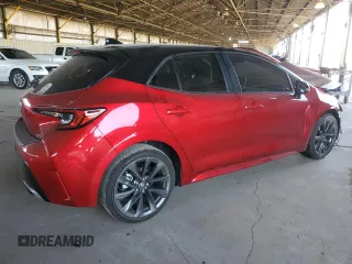 2023 Toyota Corolla Hatchback XSE with VIN JTNC4MBE8P3205927, listed as a Copart auction lot 67418544 with 19,260 mi miles and Salvage Title. Bid and sale history available at carsss.com. Image 3.