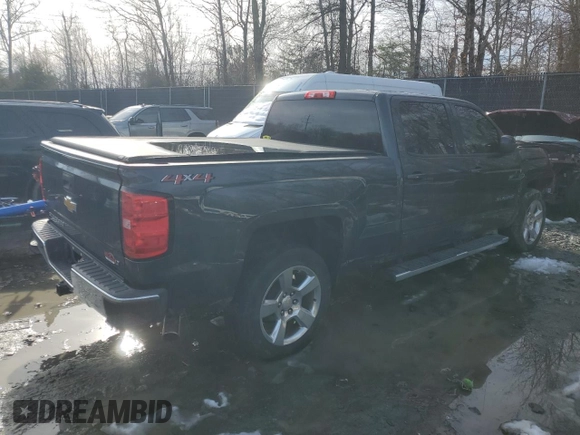 2018 Chevrolet Silverado 1500 LT with VIN 1GCUKREC4JF128159, listed as a Copart auction lot 44807225 with 89,885 mi miles and Salvage Title. Bid and sale history available at DreamBid. Image 3.