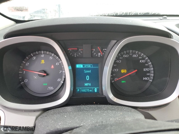 2015 Chevrolet Equinox LTZ with VIN 1GNFLHEK5FZ120981, listed as a Copart auction lot 44352095 with 166,275 mi miles and Salvage Title. Bid and sale history available at carsss.com. Image 9.