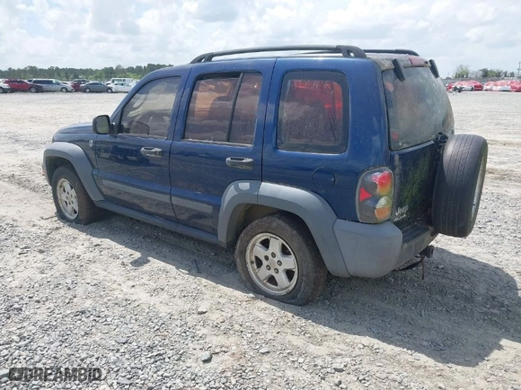 2005 Jeep Liberty Sport with VIN 1J4GL48K75W516194, listed as a IAAI auction lot 41961442 with 1 mi miles. Bid and sale history available at carsss.com. Image 3.