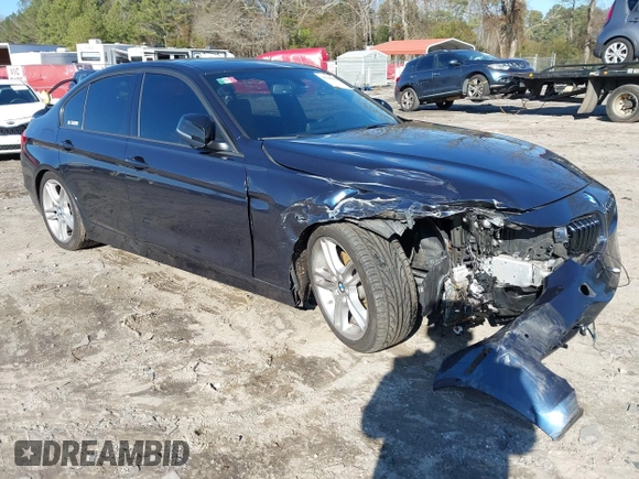 2014 BMW 3 Series 335i with VIN WBA3A9G55ENS64497, listed as a IAAI auction lot 41230908 with 94,244 mi miles. Bid and sale history available at carsss.com. Image 1.