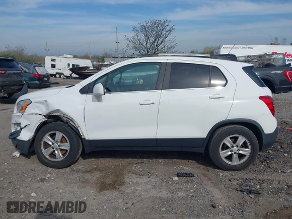 2016 Chevrolet Trax LT with VIN KL7CJPSB5GB605967, listed as a IAAI auction lot 42059782 with 125,212 mi miles and . Bid and sale history available at DreamBid. Image 14.