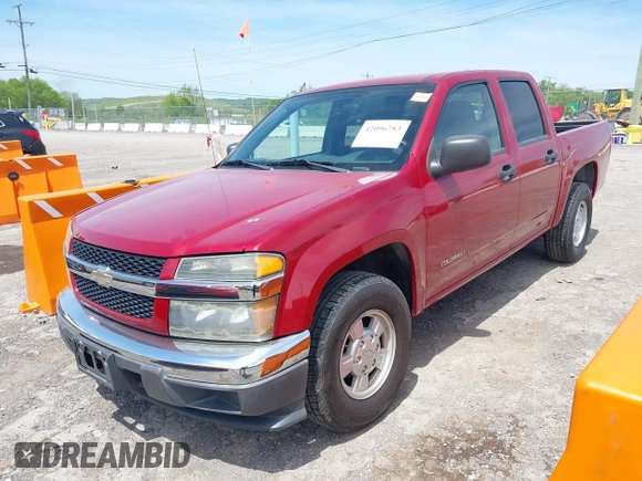 2005 Chevrolet Colorado 1SC LS Z85 with VIN 1GCCS136X58120717, listed as a IAAI auction lot 42096783 with 112,953 mi miles. Bid and sale history available at carsss.com. Image 2.