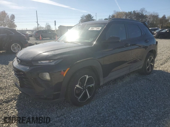 2022 Chevrolet TrailBlazer RS with VIN KL79MTSL0NB145150, listed as a Copart auction lot 80677104 with 62,613 mi miles and Salvage Title. Bid and sale history available at carsss.com. Image 1.