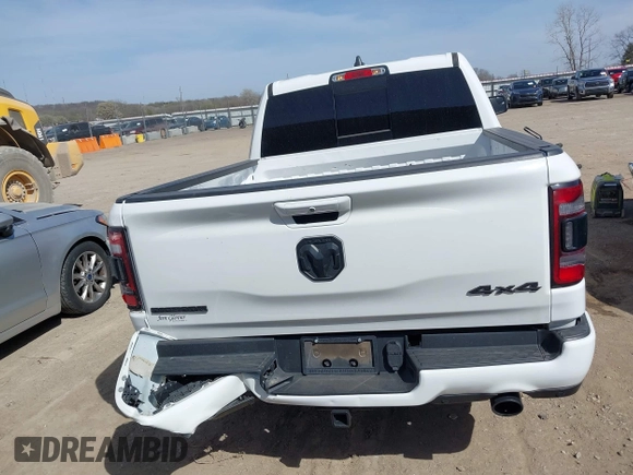 2021 Ram 1500 Big Horn with VIN 1C6SRFFT0MN521027, listed as a IAAI auction lot 41830596 with 55,013 mi miles and . Bid and sale history available at DreamBid. Image 17.