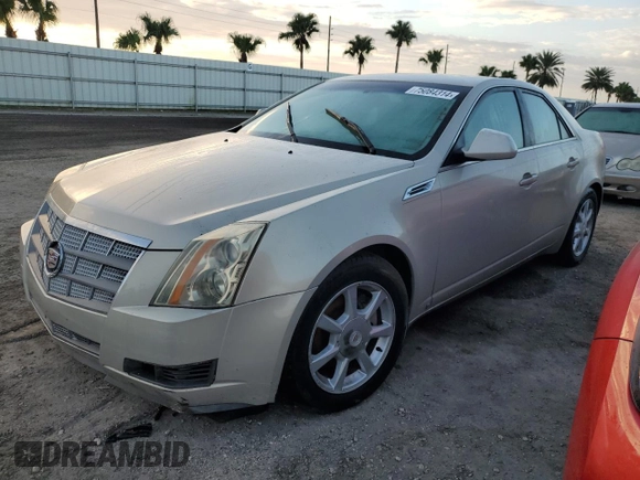 2008 Cadillac CTS RWD w/1SA with VIN 1G6DF577680206387, listed as a Copart auction lot 75084314 with 0 mi miles and Non Repairable. Bid and sale history available at carsss.com. Image 1.