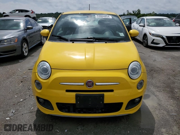 2016 FIAT 500 Sport z VIN 3C3CFFBRXGT155408, wystawiony jako Copart lot #53004854 z przebiegiem 35 188 mil mil oraz Szkoda całkowita • Salvage title. Historia ofert i sprzedaży dostępna na DreamBid. Obrazek 5.