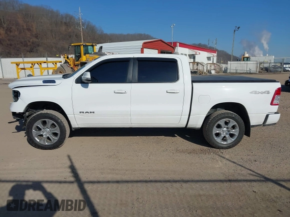 2019 Ram 1500 Big Horn/Lone Star with VIN 1C6SRFFT5KN766371, listed as a IAAI auction lot 41764151 with 93,327 mi miles. Bid and sale history available at carsss.com. Image 15.